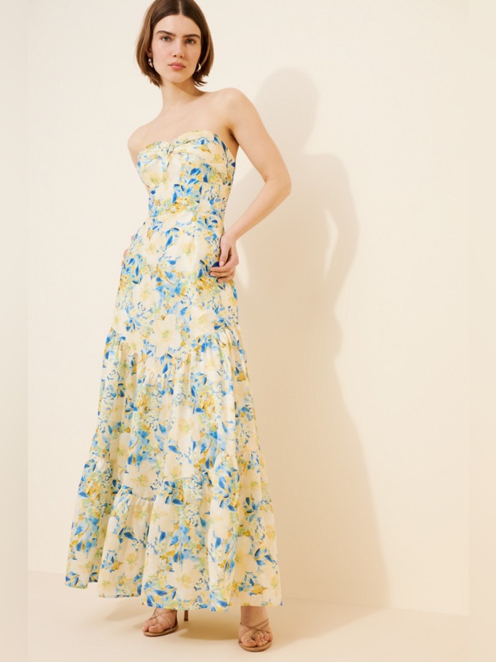 Hutch Sleeveless Taffeta Gown